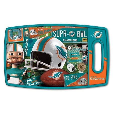 YOUTHEFAN YouTheFan 2500119 NFL Miami Dolphins Retro Series Cutting Board 2500119